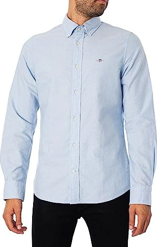Gant Slim Fit Classic Oxford Hemd langarm light blue (Herren)