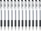 Pentel Hybrid Gel Grip K116 Gelroller schwarz/transparent, 12er-Pack Vorschaubild