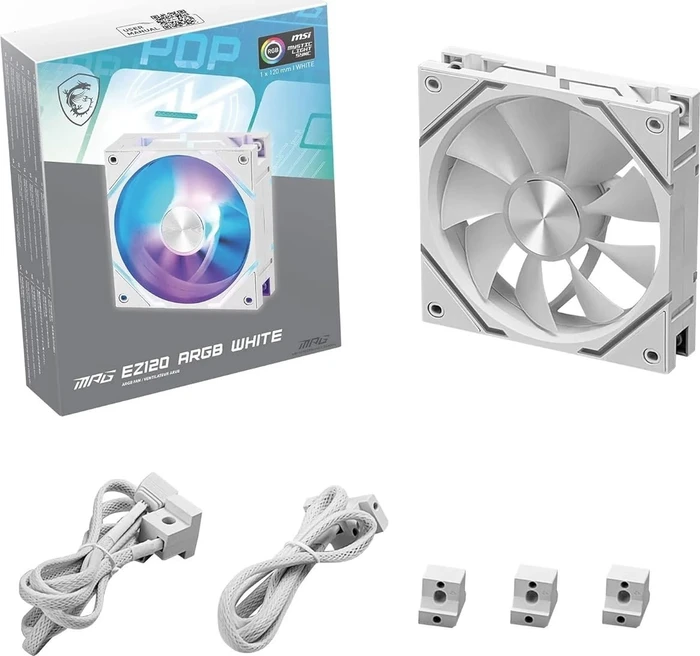 MSI MPG EZ120 ARGB, White, 120mm