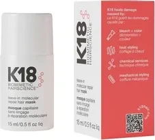 K18 Leave-In Molecular Repair Hair Mask, 15ml
