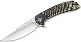 Civivi Dogma Flipper Taschenmesser black polished brass/satin