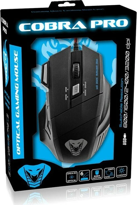 Media-Tech Cobra Pro Gaming Mouse schwarz, USB