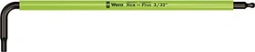 Wera 950 SPKL Multicolour BlackLaser Innensechskant Winkelschlüssel zöllig, 3/32"x112mm