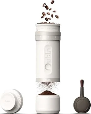 Outin Fino Portable Electric Coffee Grinder Kaffeemaschine sandstone white