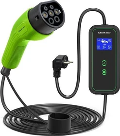 Qoltec Mobiles Ladegerät für Elektrofahrzeuge 2-in-1, 5m Ladekabel