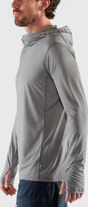 Fjällräven Abisko Sun-Hoodie Funktionsshirt langarm shark grey (Herren)
