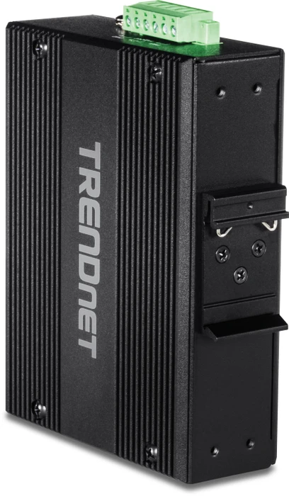 TRENDnet TI Hardened Industrial Railmount Gigabit Switch, 8x RJ-45, 200W PoE+