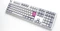 Ducky One 3, Mist Grey, PBT, LEDs RGB, MX SILENT RGB RED, USB, UK Vorschaubild