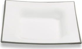 Gmundner Keramik Grauer Rand Suppenschale Trend 20x20cm