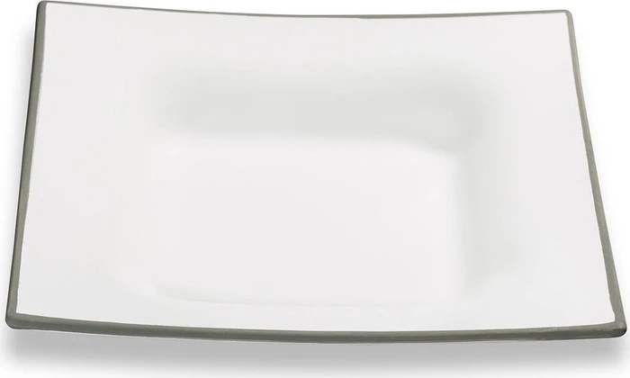 Gmundner Keramik Grauer Rand Suppenschale Trend 20x20cm