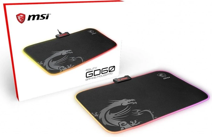 MSI Agility GD60 Gaming Mousepad, RGB beleuchtet, schwarz
