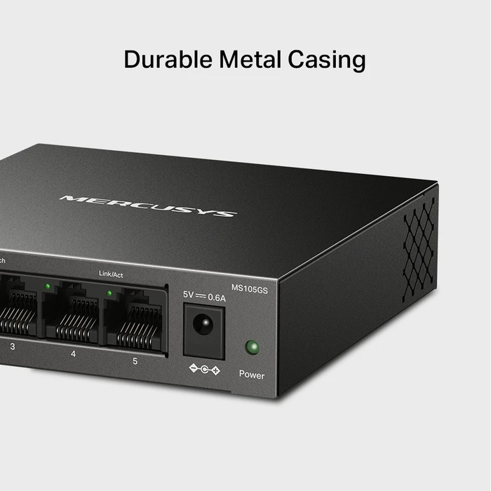 Mercusys Desktop Gigabit Switch, 5x RJ-45