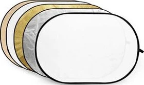Godox Collapsible 5-in-1 Reflector Disc Gold, Silber, Soft-Gold, Weiß, Transluzent RFT-06 80x120cm