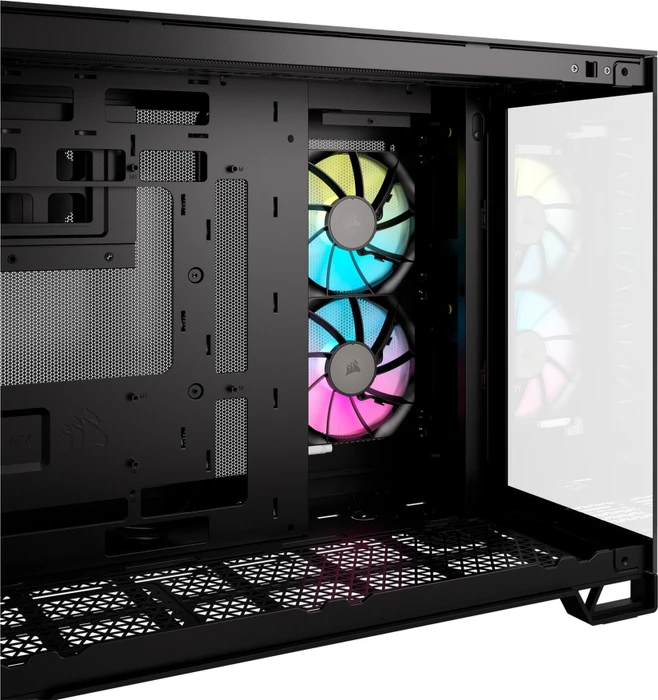 Corsair 2500X RGB, schwarz, Glasfenster