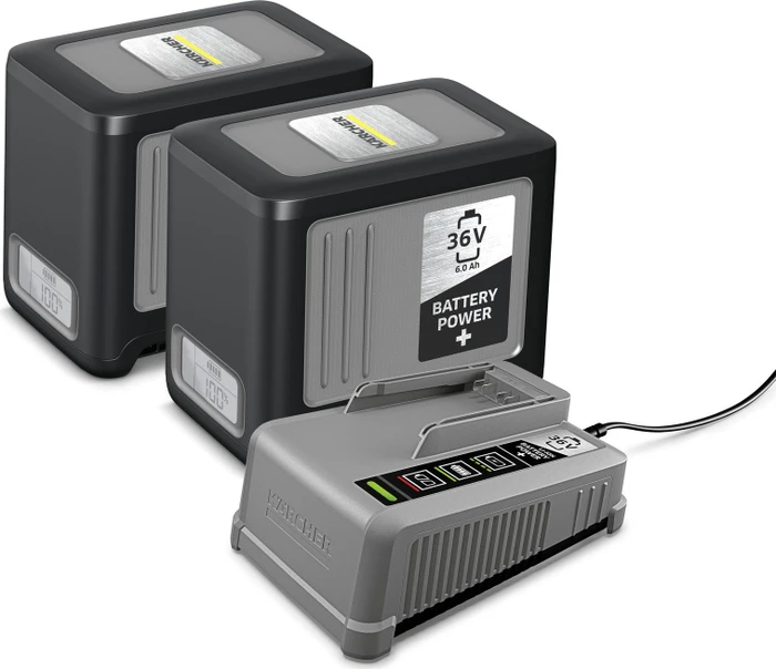Kärcher Battery Power+ 36/60 Starterset 36V, 6.0Ah, Li-Ionen, 2 Akkus [12.0Ah] [432Wh]