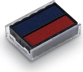 trodat 6/4850 Ersatz-Stempelkissen, blau/rot, 2er-Pack