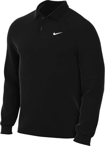 Nike Dri-FIT Victory Golf Funktionsshirt langarm schwarz/weiß (Herren)