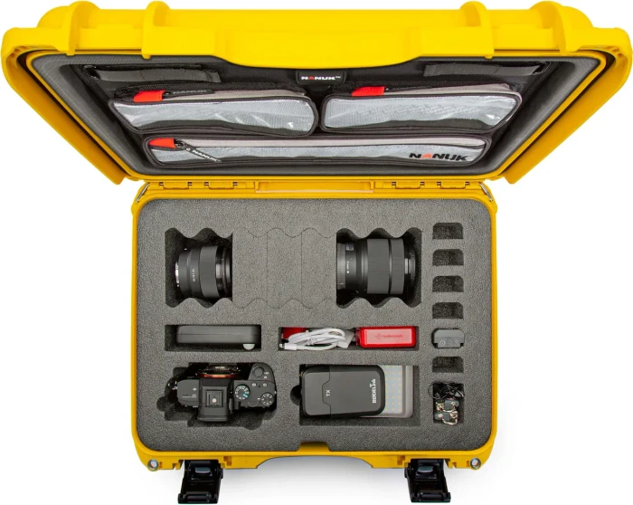 Nanuk 925 DSLR Kamerakoffer mit Deckel Organizer gelb