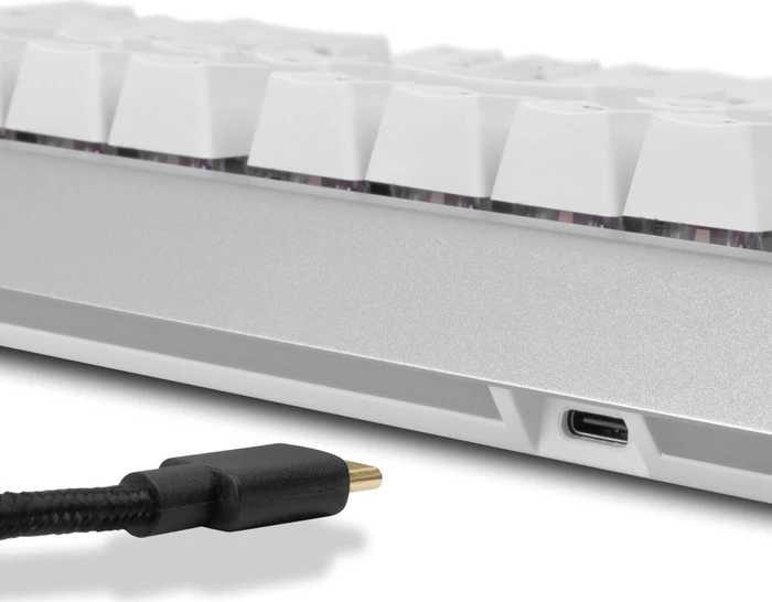 Sharkoon Skiller SGK40 White, LEDs RGB, Huano RED, USB, DE