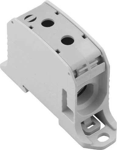 Weidmüller WPD 131 1X95/1X95 GY Potentialverteilerklemme, Schraubanschluss, lichtgrau, 95 mm², 232 A, 1000 V, Anzahl Anschlüsse: 1, Anzahl der Etagen: 1