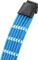 CableMod Pro ModMesh 12VHPWR PCI-e Extension, 3x 8-Pin PCIe Stecker auf 16-Pin PCIe 5.0 12VHPWR Stecker, Adapterkabel, hellblau, 45cm Vorschaubild