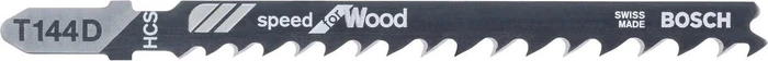 Bosch Professional T144D HCS Speed for Wood Stichsägeblatt, 100mm, 25 Stück