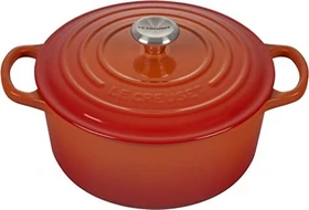 Le Creuset Signature Gusseisen Bräter rund 22cm 3.3l ofenrot