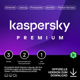 Kaspersky Lab Premium, 5 User, 1 Jahr, ESD (multilingual) (Multi-Device)