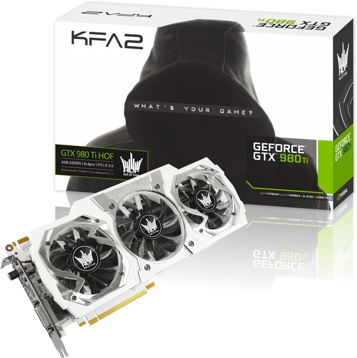 KFA2 GeForce GTX 980 Ti Hall Of Fame, 6GB GDDR5, DVI, HDMI, 3x DP