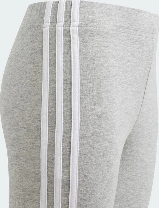 adidas Essentials 3-Streifen Hose lang medium grey heather/white (Junior)