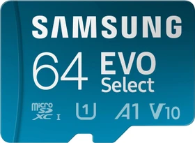 Samsung EVO Select R160 64GB Kit, UHS-I U1, A1, Class 10