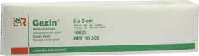 Lohmann & Rauscher Gazin Mullkompresse unsteril 16-fach, 5 x 5cm, 100 Stück