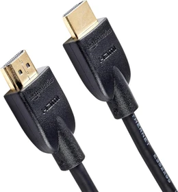 AmazonBasics High Speed mit Ethernet HDMI 2.0 Kabel 4K 60Hz schwarz, 1.80m