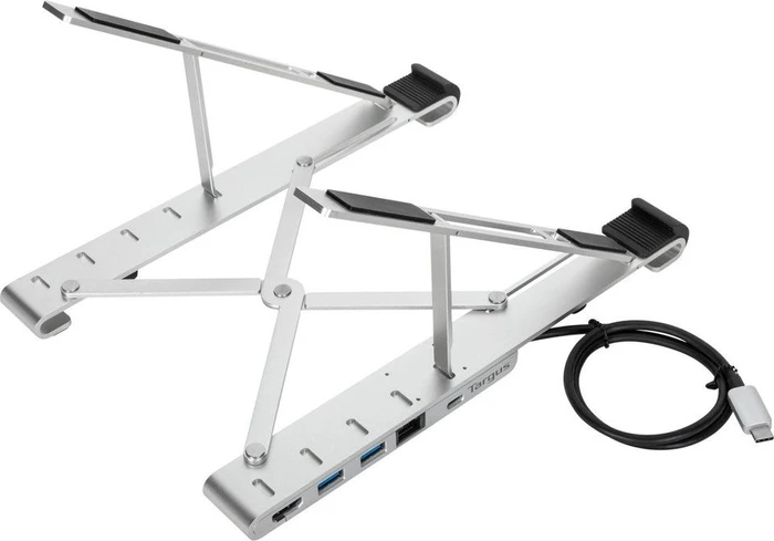 Targus Tragbarer Laptop-Ständer mit integrierter Dock, USB-C 3.0 [Stecker]