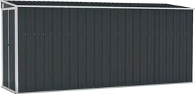 vidaXL Metall Anbau-Gerätehaus 118x382cm anthrazit