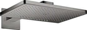 Hansgrohe Axor ShowerSolutions Kopfbrause 460/300 2jet eckig mit Brausearm polished black chrome