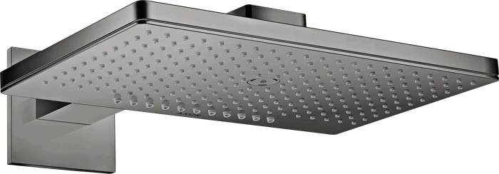 Hansgrohe Axor ShowerSolutions Kopfbrause 460/300 2jet eckig mit Brausearm polished black chrome