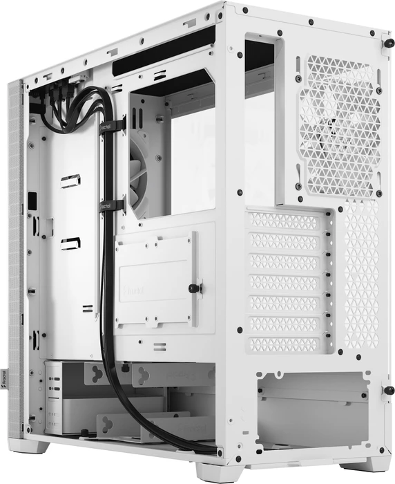 Fractal Design Pop Silent White TG Clear Tint, Glasfenster, schallgedämmt