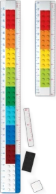 LEGO Zusammenbaubares Lineal 15/30cm 30cm, mit Minifigur, mehrfarbig