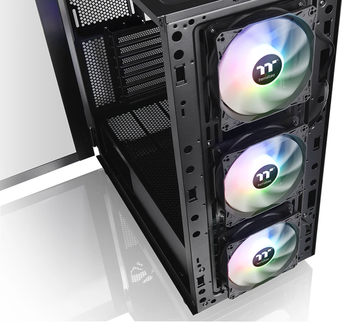 Thermaltake H570 TG ARGB, schwarz, Glasfenster