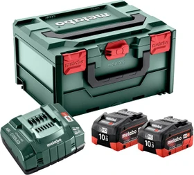Metabo Starterset 18V, 10.0Ah, Li-Ionen/LiHD, 2 Akkus [20.0Ah] [360Wh]