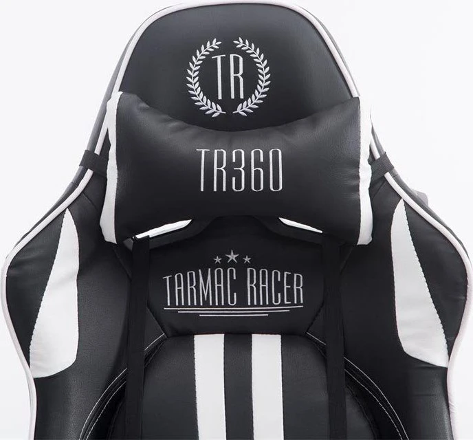 CLP Racing Limit V2 Kunstleder Gamingstuhl, schwarz/weiß
