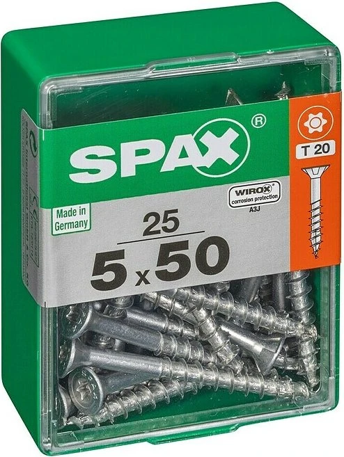 Spax WIROX A9J 4CUT T-STAR plus T20 Universalschraube, 5x50mm, 25 Stück