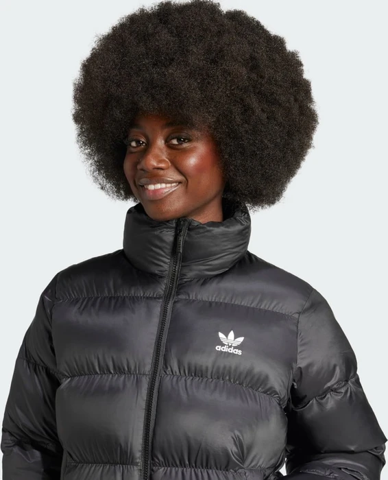 adidas Adicolor Short Puffer Jacke schwarz (Damen)