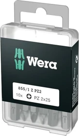 Wera DIY 855/1 Z Pozidriv Bit 1/4", PZ2x25mm, 10 Stück