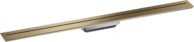 Hansgrohe Axor Drain Duschrinne, Fertigset 1000 zur Wandmontage, brushed bronze