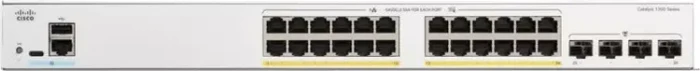 Cisco Catalyst 1200 Rackmount Gigabit Managed Switch, 24x RJ-45, 4x SFP+, 195W PoE+