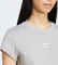 adidas Essentials Slim T-Shirt kurzarm medium grey heather (Damen) Vorschaubild