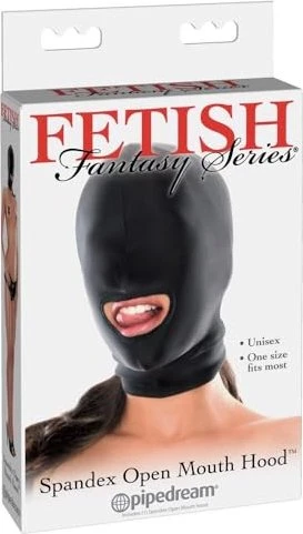 Pipedream Fetish Fantasy Spandex Open Mouth Hood Maske