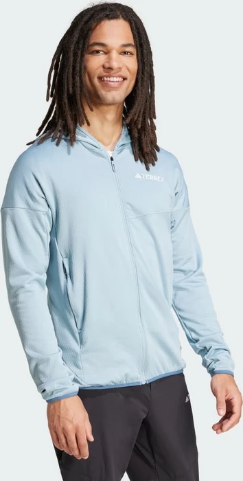 adidas Terrex Xperior Climawarm Light Fleece Hooded Jacke magic grey (Herren)